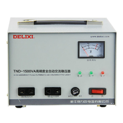 德力西稳压器TND-1500VA单相高精度全自动交流稳压器型号规格技术参数说明书
