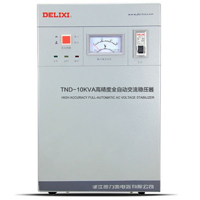 德力西稳压器TND-10kVA(台式)单相高精度全自动交流稳压器型号规格技术参数说明书